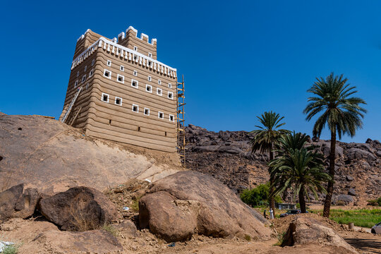 Old Fortified House Made Out Of Mud, Najran