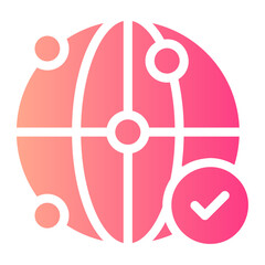 networking gradient icon