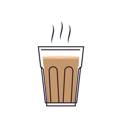 Indian drink vector. Indian chai icon. Chai is Indian drink.
