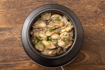 牡蠣釜飯　牡蠣の炊き込みご飯