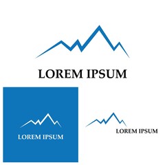 Mountain icon Logo Template Vector illustration design