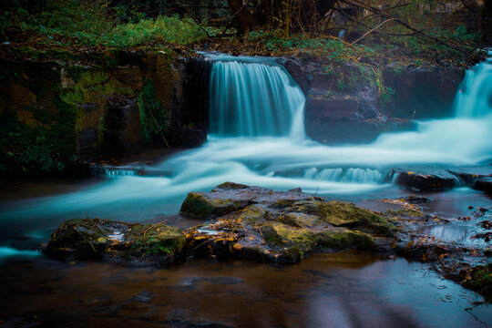 waterfall in the woods © alessgraphics