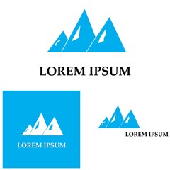 Mountain icon Logo Template Vector illustration design