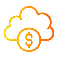 money gradient icon