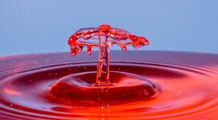 water drop splashing