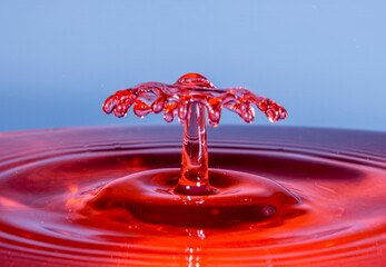 water drop splashing