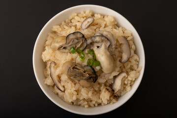 牡蠣飯　牡蠣の炊き込みご飯
