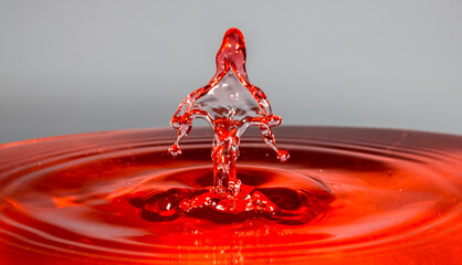 water drop splashing