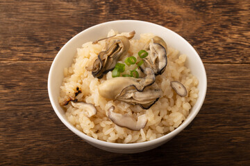 牡蠣飯　牡蠣の炊き込みご飯