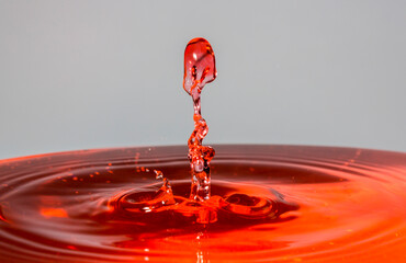 water drop splashing