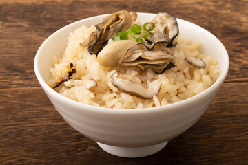 牡蠣飯　牡蠣の炊き込みご飯