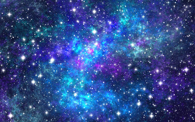 Fototapeta premium blue background with stars