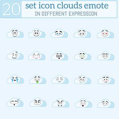 Set emoji clouds