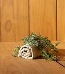 Bathhouse and sauna accessories in the steam room
