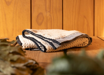 Bathhouse and sauna accessories in the steam room