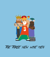 The three new wise men of the East in rapper style