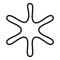 Snowflakes Flat Icon Isolated On White Background