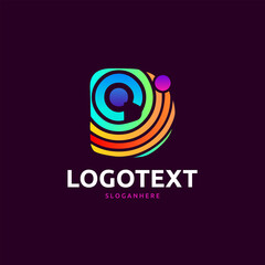 Letter D logo. fun logo abstract