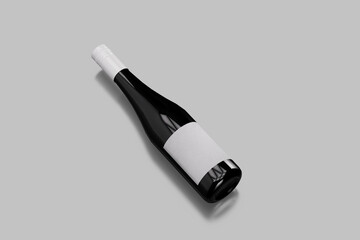 BLANK WINE BOTTLE MOCKUP