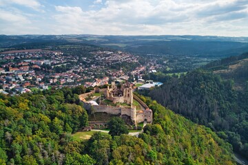 Fototapeta na wymiar Ruins of Boskovice castle, south Moravia, Czech Republic.
