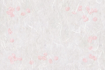 漉き込んだ桜がおしゃれな、花びらフレームの大礼紙