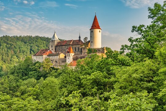 Gothic castle Krivoklat from 12th century is one of the oldest and most significant Castles in Czech Republic
