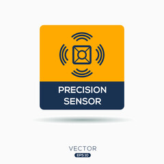 Creative (Precision sensors) Icon, Vector sign.