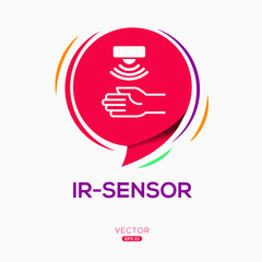 Creative (IR-sensor) Icon, Vector sign.