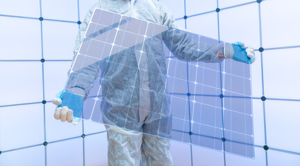 Translucent solar panels for use as window glass. Photovoltaic glass is  most cutting-edge new...