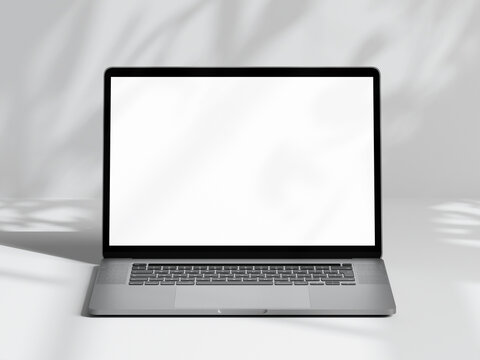 Laptop mockup, device mockup, screen mockup,  3d render