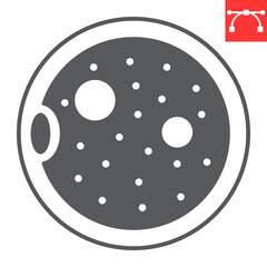 Ovum glyph icon, reproductive and pregnancy, Ovum vector icon, vector graphics, editable stroke solid sign, eps 10.