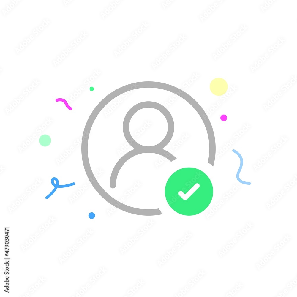 Poster info has been submitted, identity verification concept illustration flat design vector eps10. modern