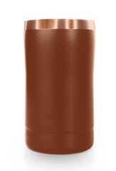 Empty hot cup isolated on white background.