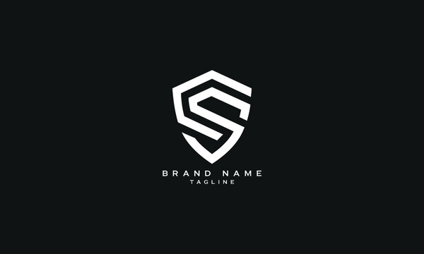 CS, SC, Abstract initial monogram letter alphabet logo design