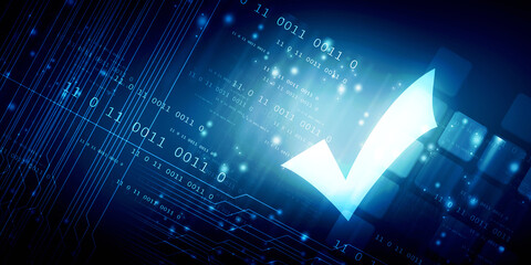 2d illustration Checkbox Tick © jijomathai