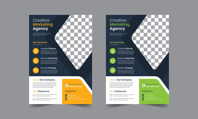 Brochure design vector, cover modern layout, annual report, poster, flyer in A4