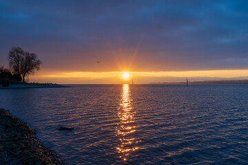 Konstanz Bodensee im Winter