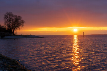 Konstanz Bodensee im Winter