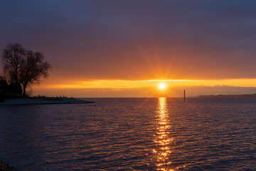 Konstanz Bodensee im Winter