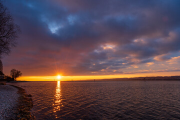 Konstanz Bodensee im Winter