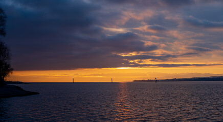 Konstanz Bodensee im Winter