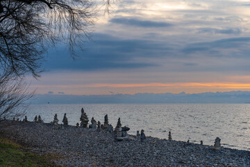 Konstanz Bodensee im Winter