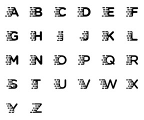 alphabet letter logo, simple, abstract, elegant