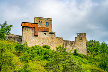 Fototapeta na wymiar Castle of Ragogna at Tagliamento River