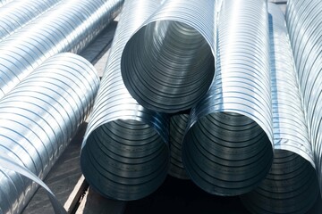 Aluminium air tubes, ventilation system equipment, ventilation pipes of an air condition, air pipe