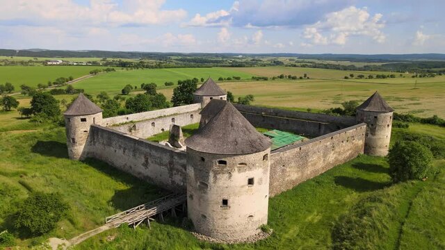 A view of Bzovik fortress in Bzovik village in Slovakia