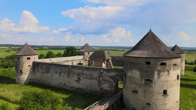 A view of Bzovik fortress in Bzovik village in Slovakia