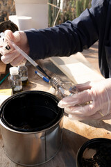 Reenvasado de pintura