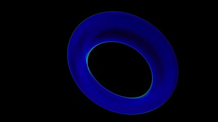 Animation made with blue fractal - Powered by Adobe
