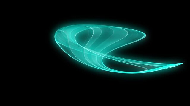 Animation made with blue fractal